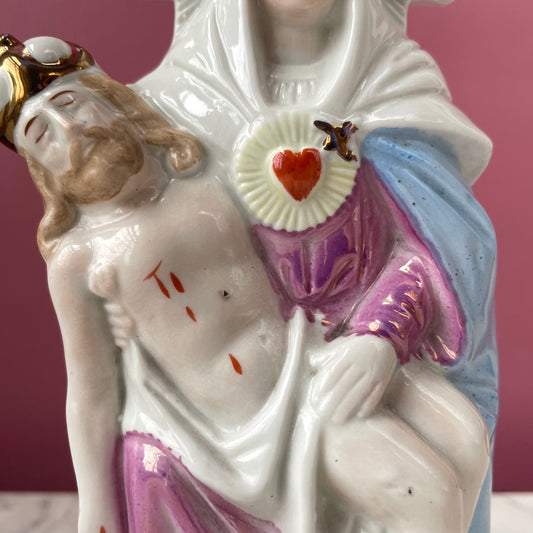 Our Lady of Sorrows | Antique Fairing China Pietà