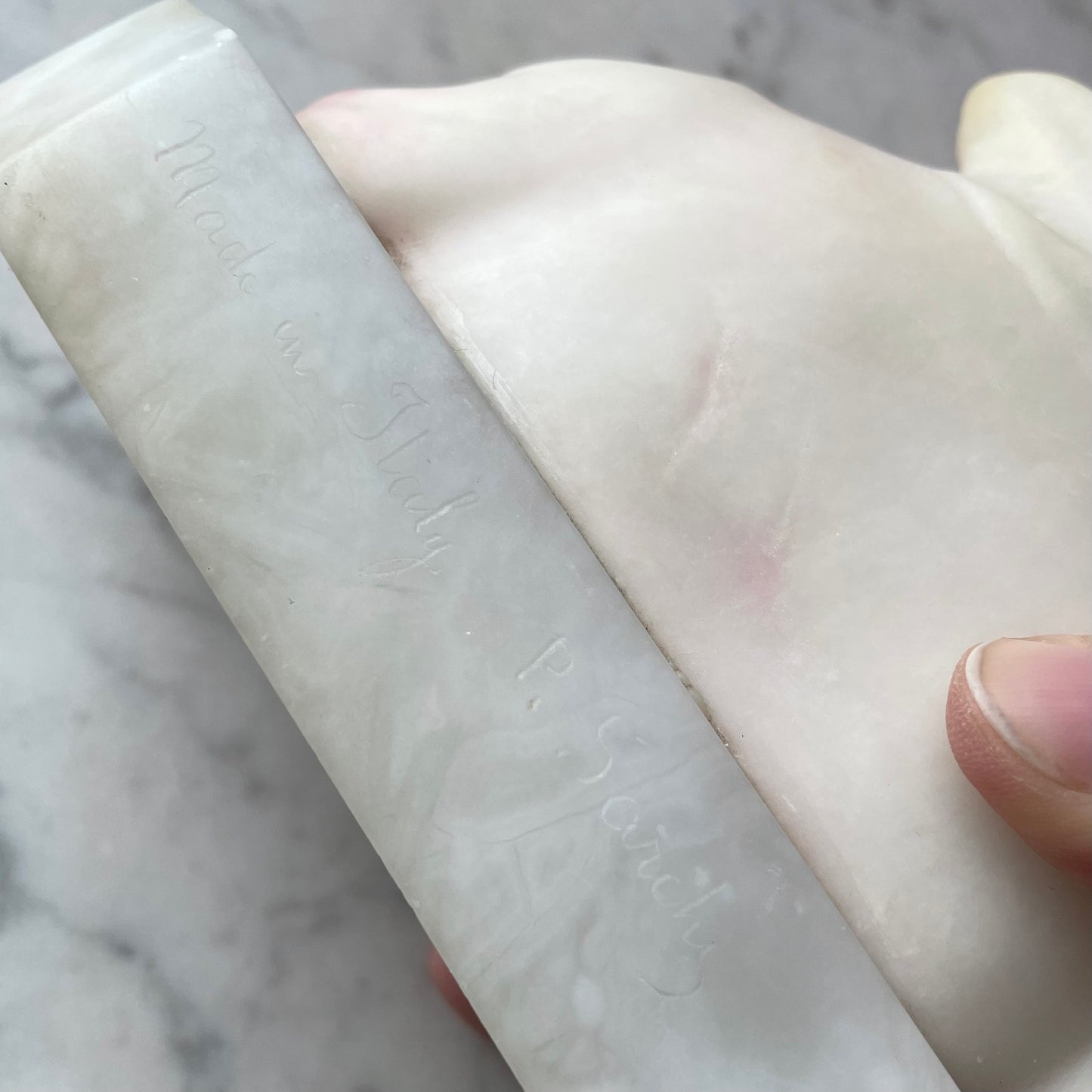 Antique Marble Bust | 1890s | Signed P. Sarchi