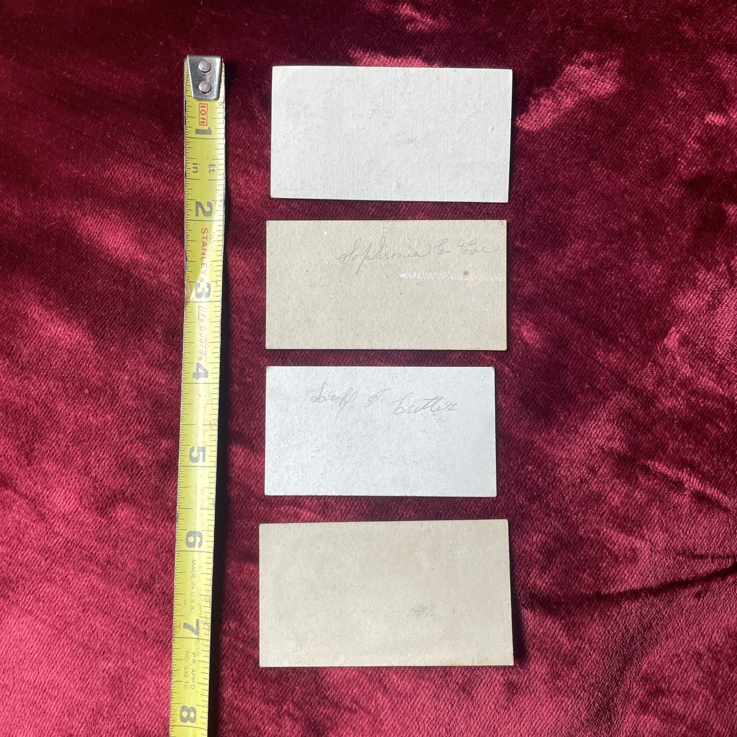 Early Victorian Hand Colored Calling Cards