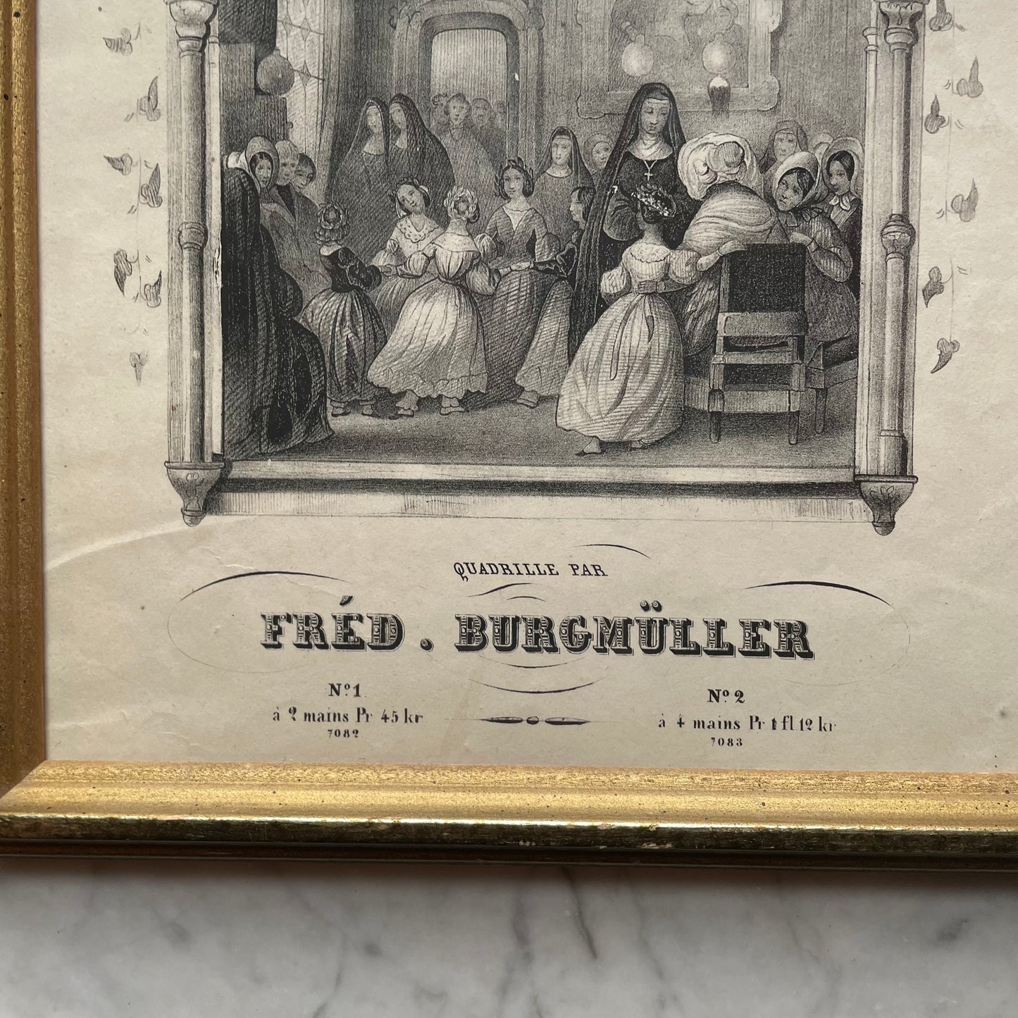 Party at the Convent! | Antique Framed Print