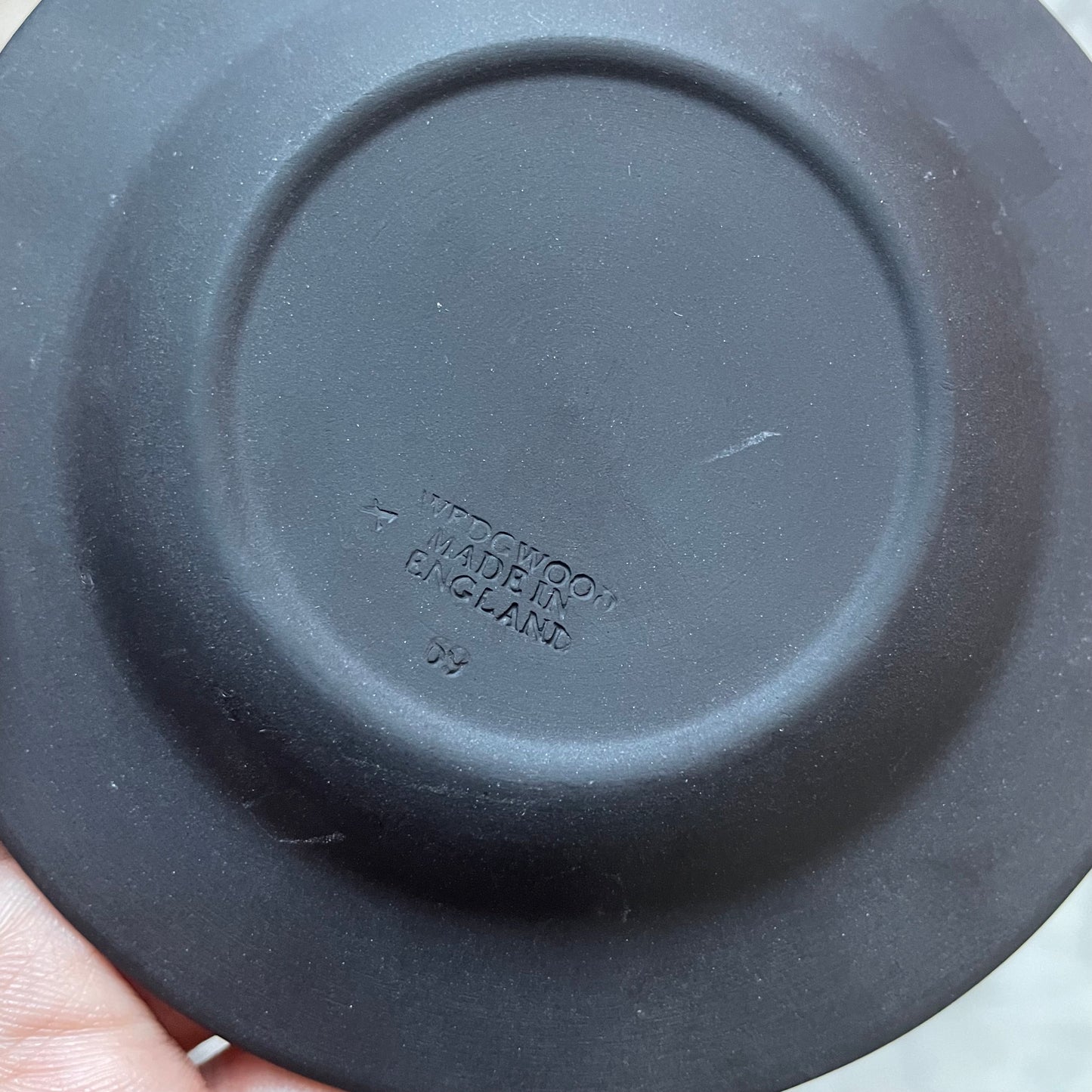 Vintage Black Wedgwood Ashtray