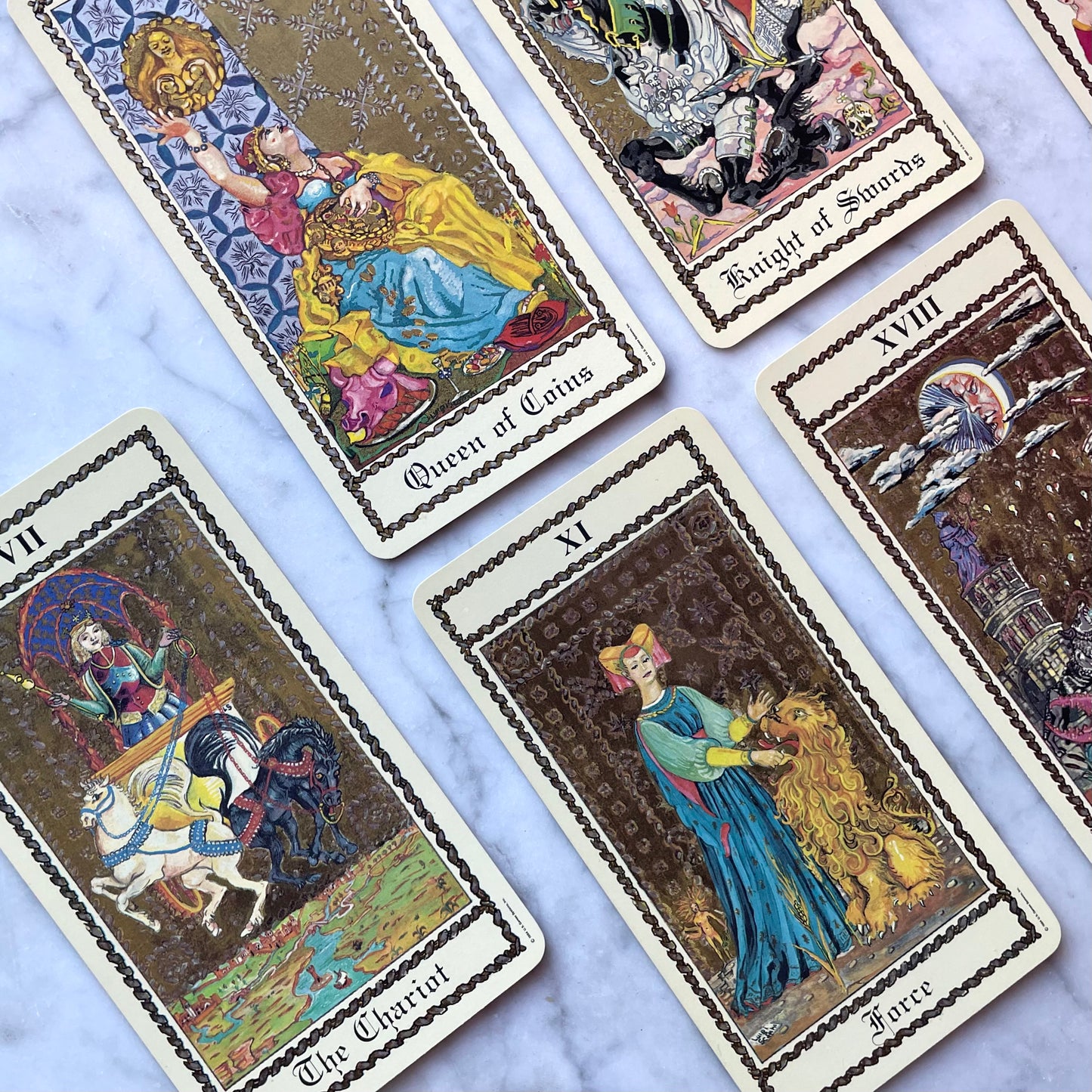 Vintage Medieval Scapini Tarot Deck