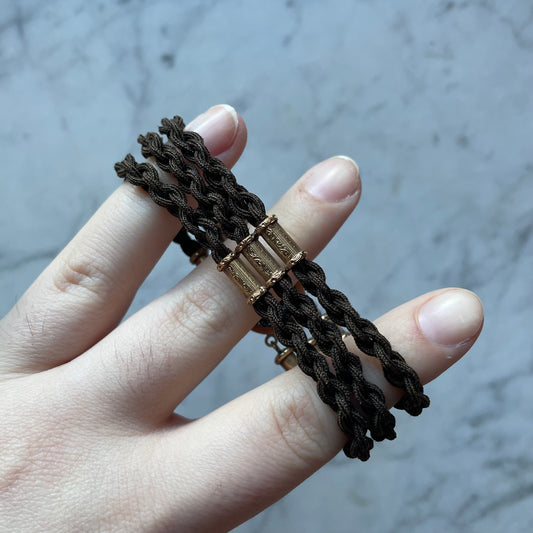 Victorian Hair Work Bracelet