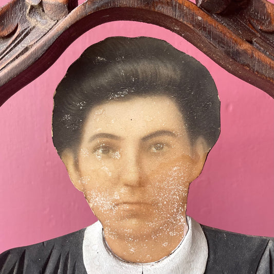 Antique Mexican Fotoescultura
