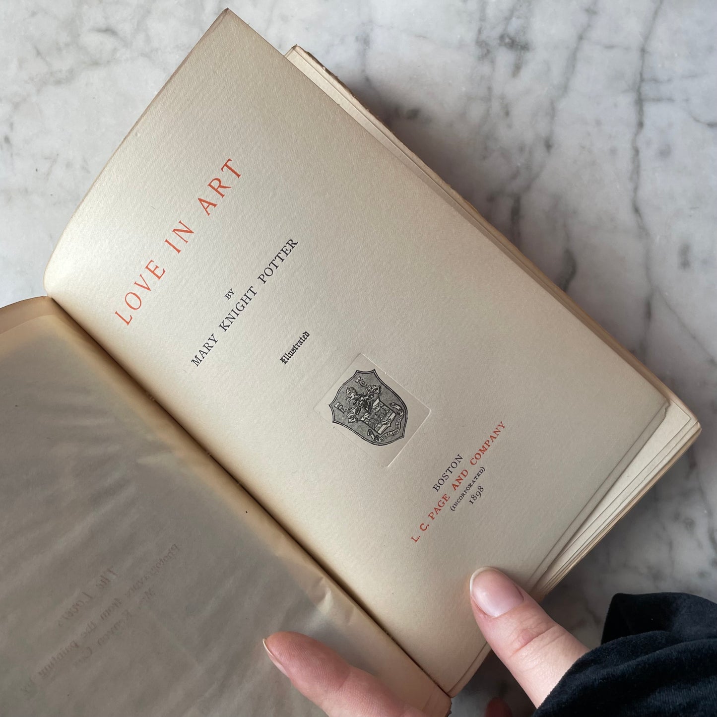 Art Lover’s Series | Page Company| Aesthetic Movement | 1898