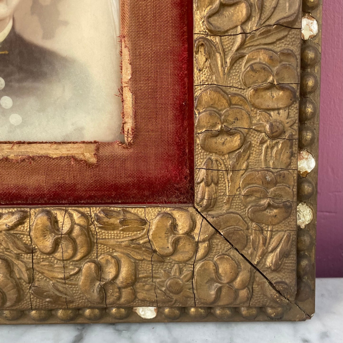 Victorian Photo on Curved Glass