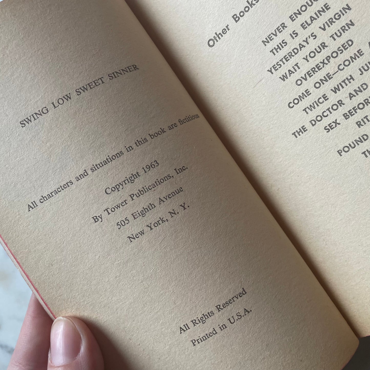 Swing Low Sweet Sinner | Jason Hytes | 1963