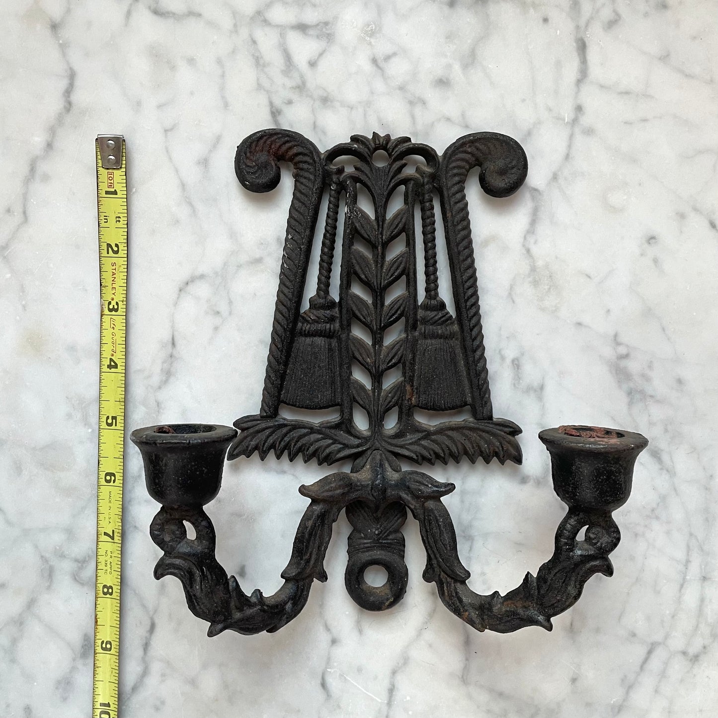 Witch’s Broom Candleholder | Vintage Wilton Cast Iron