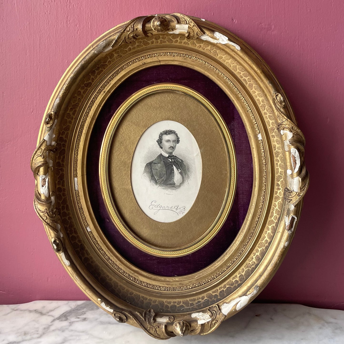 Antique Edgar Allan Poe Engraving
