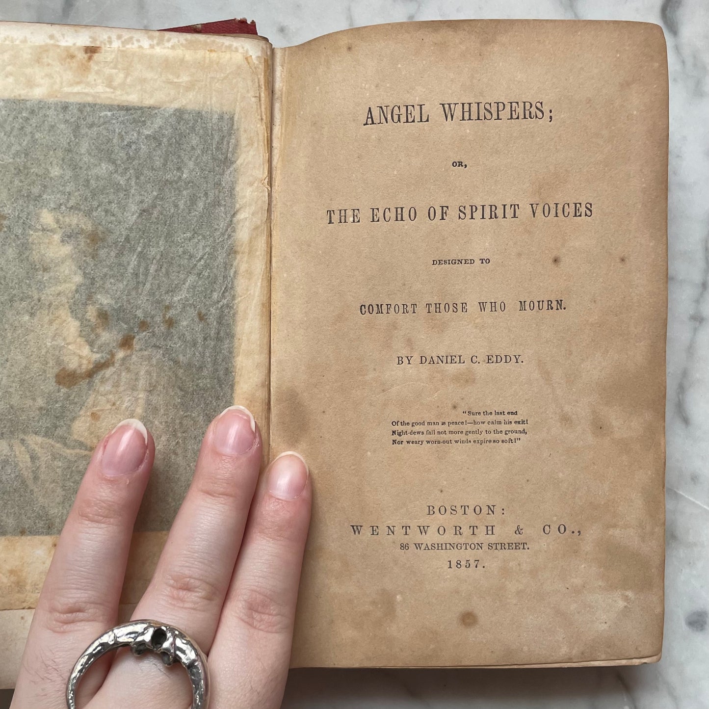 Angel Whispers or Echoes of Spirit Voices | Designed to Comfort Those Who Mourn | 1857