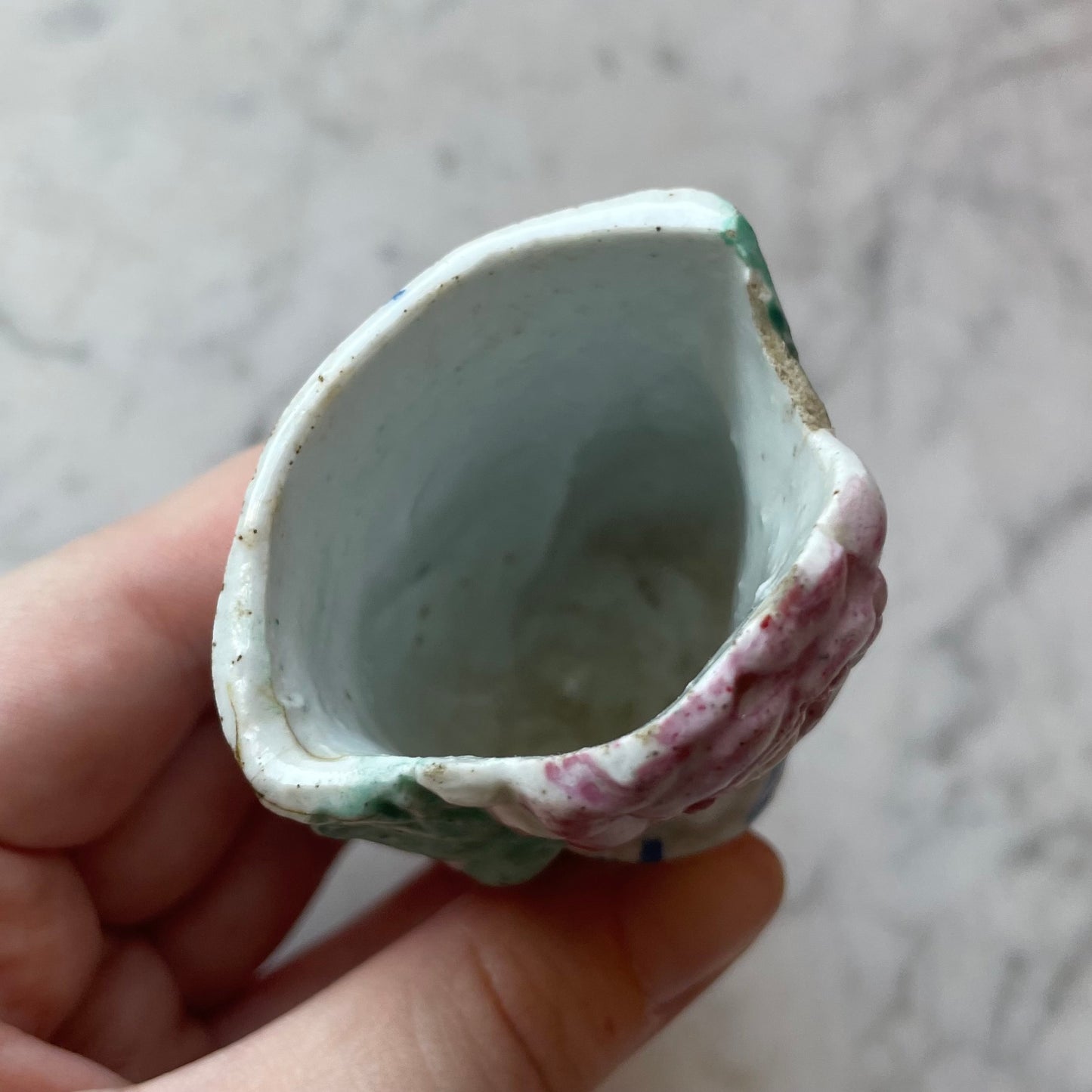 Victorian Anthropomorphic Rose Miniature Vase