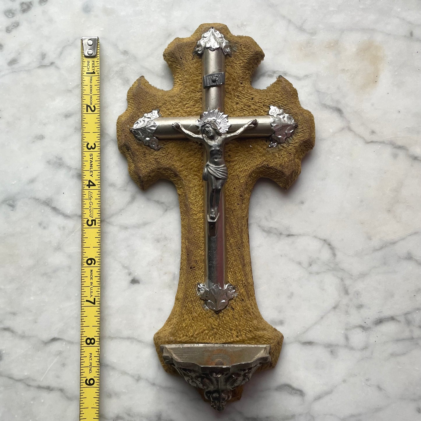 Antique French Velvet Holy Water Font