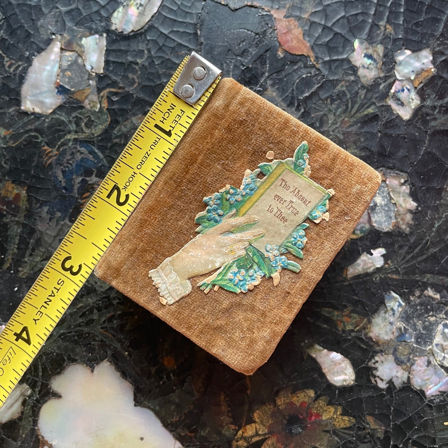 Victorian Velvet Book Shaped Needle Case