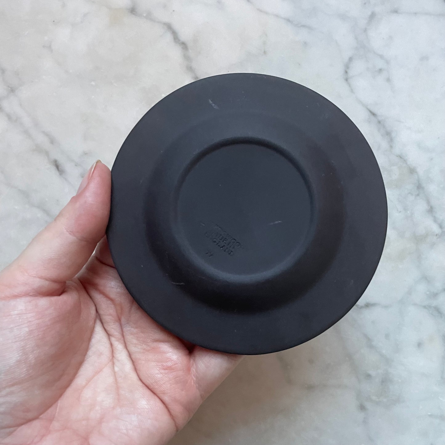 Vintage Black Wedgwood Ashtray
