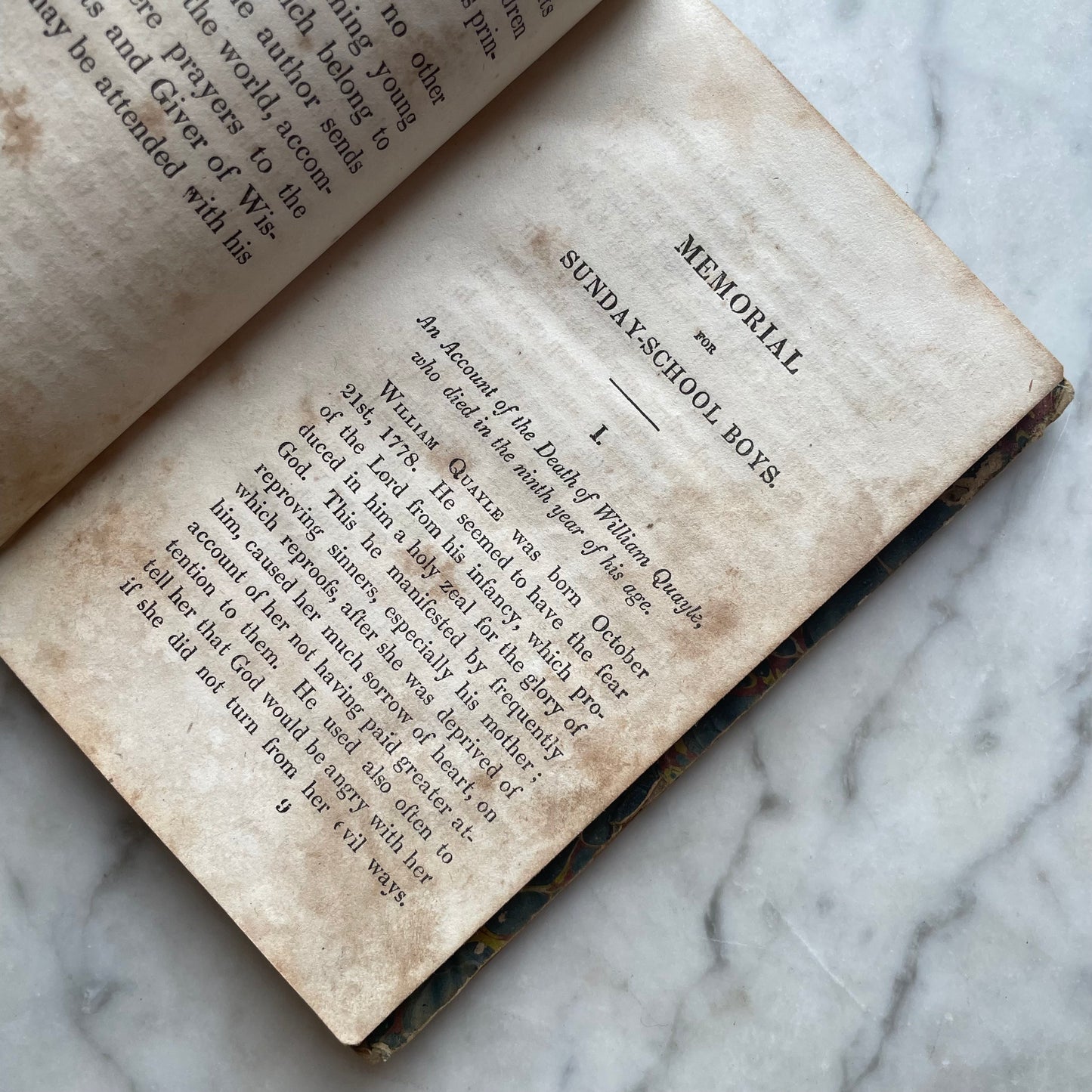 Memorial for Sunday School Boys