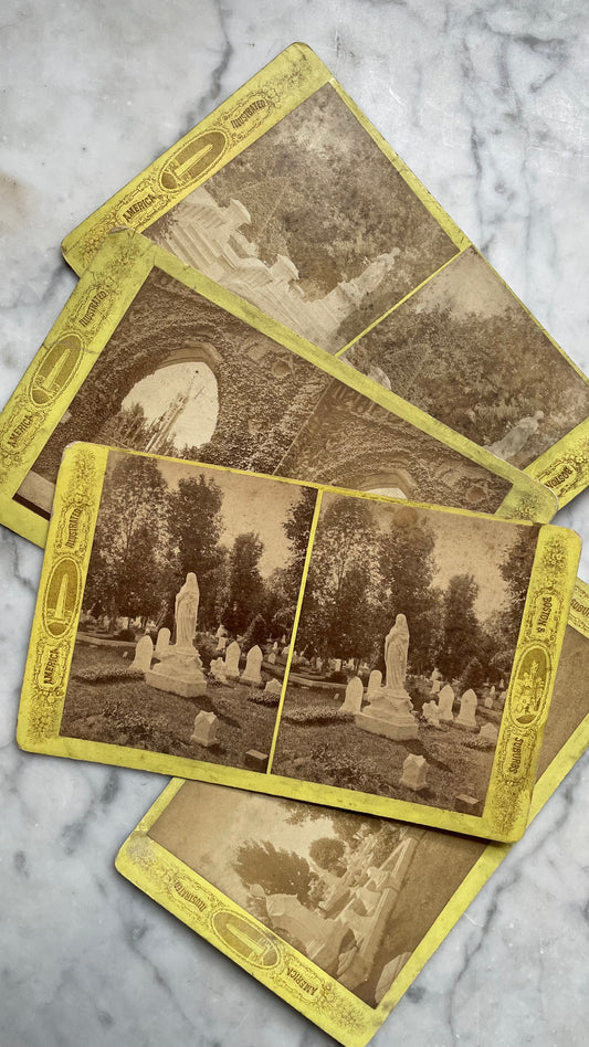 Forest Hills Cemetery Stereocards