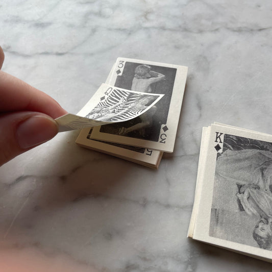 Miniature Vintage Pinup Girl Playing Cards