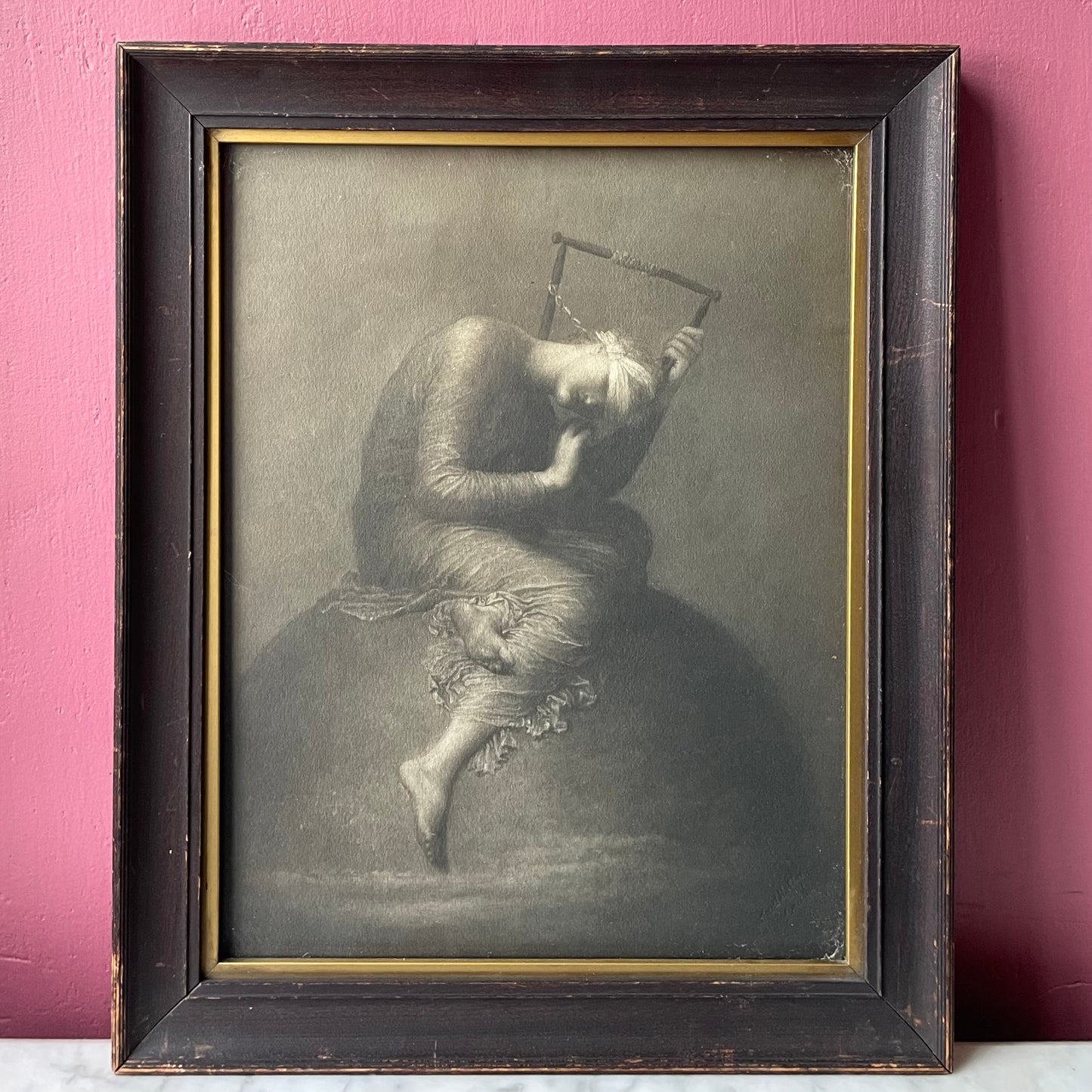 Hope by George Watts | Antique Print