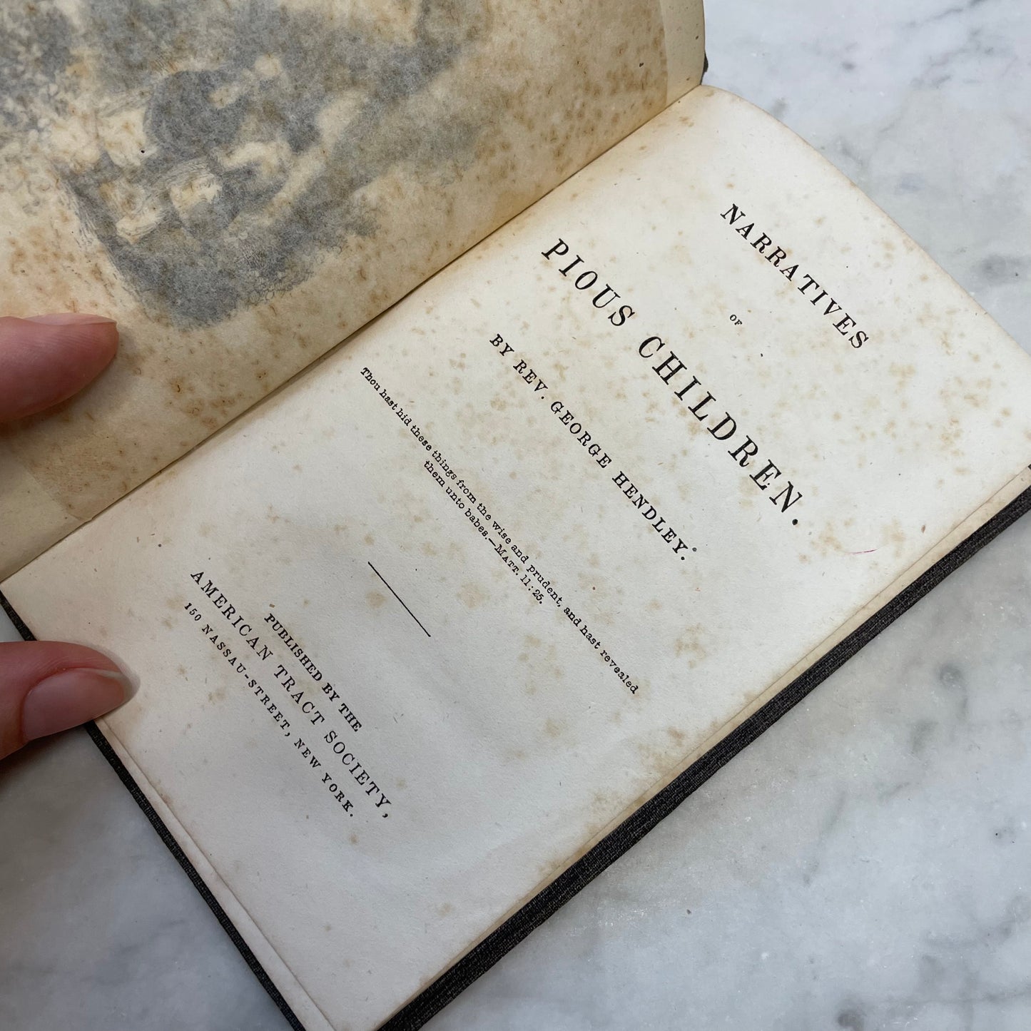 Victorian Mourning Book | Narratives of Pious Children