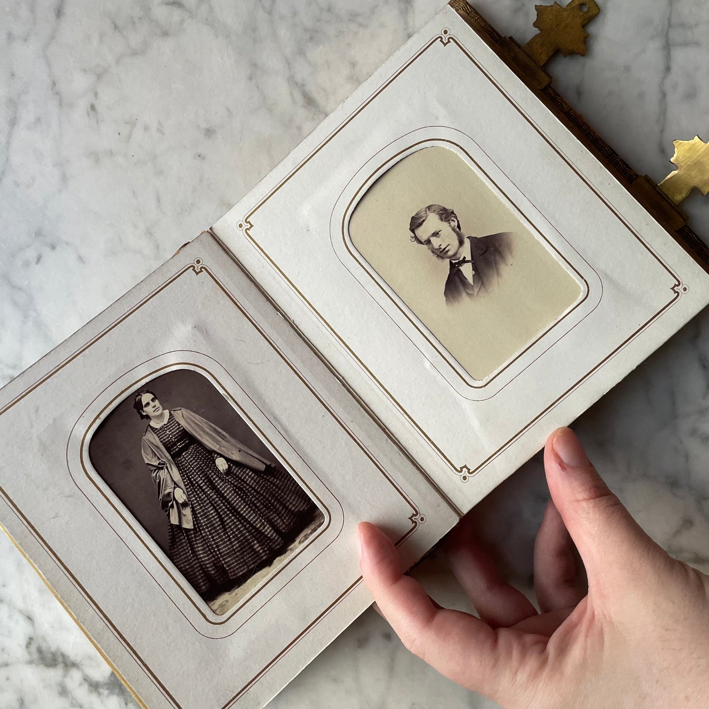 Victorian Leather Carte de Visite Album