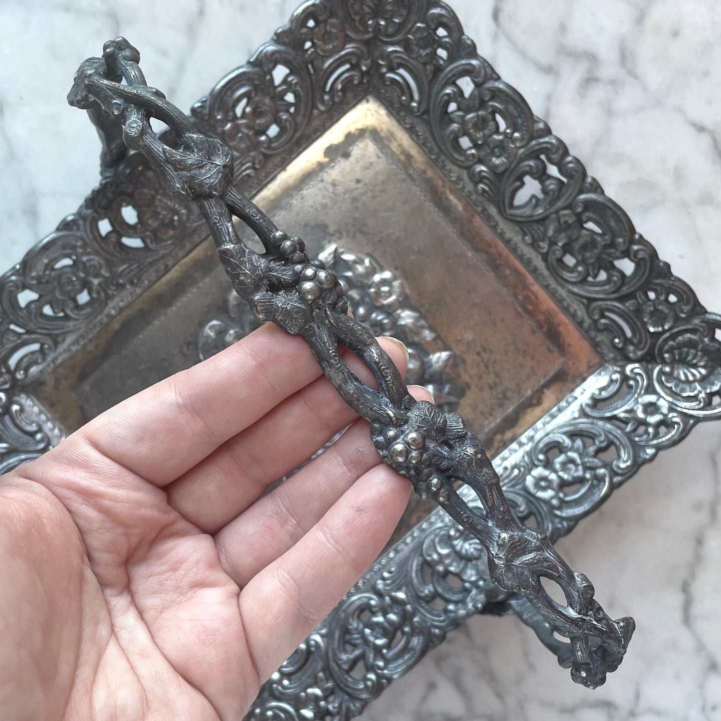Victorian Silverplated Flower Basket