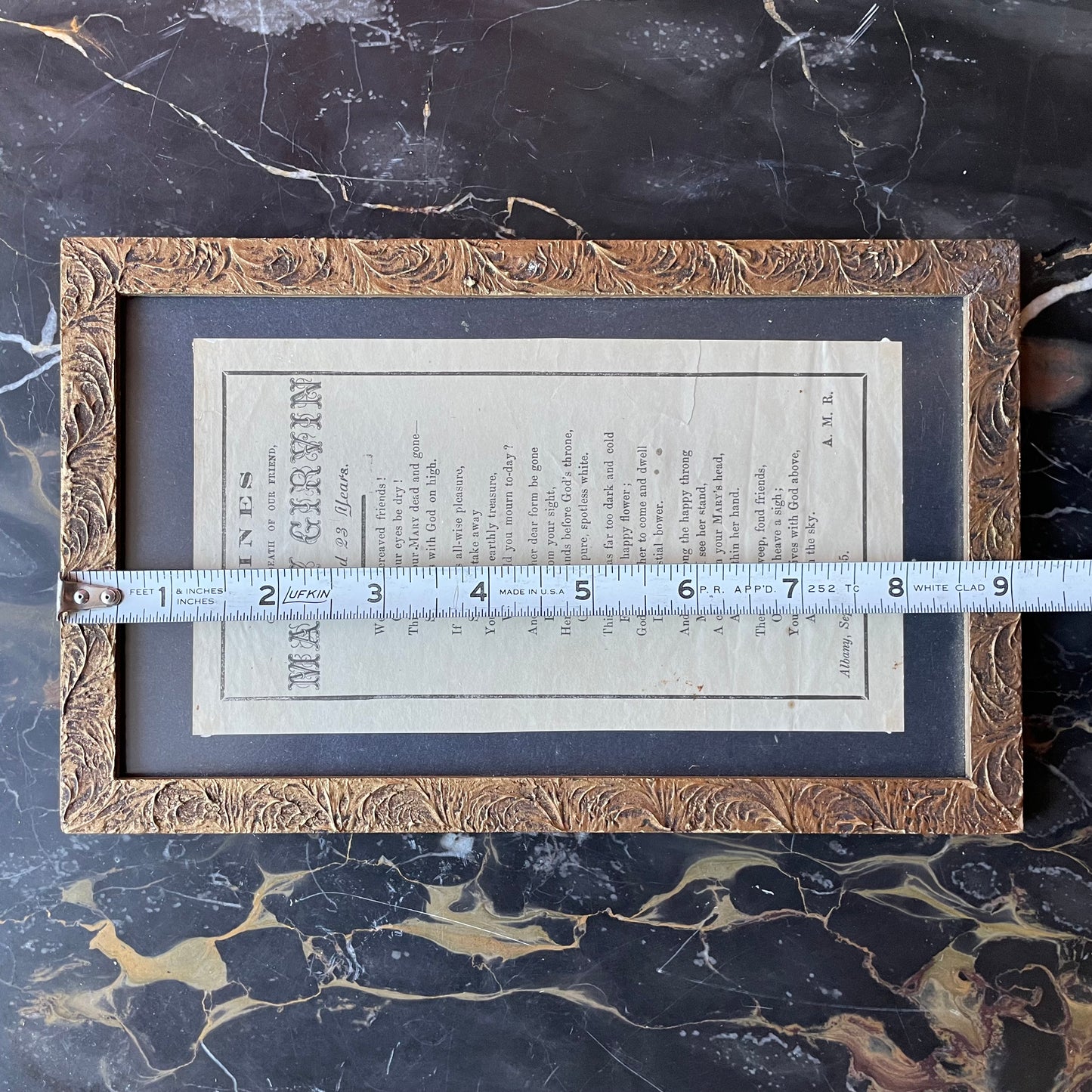 Lines on the Death of Our Friend | Victorian Mourning Poem for Mary Girvin