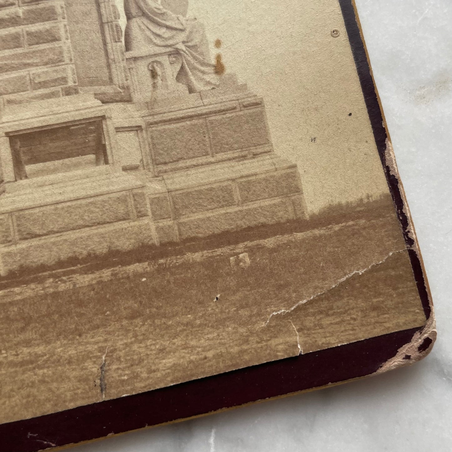 National Monument to the Forefathers | Plymouth, MA | Antique Cabinet Card Photo