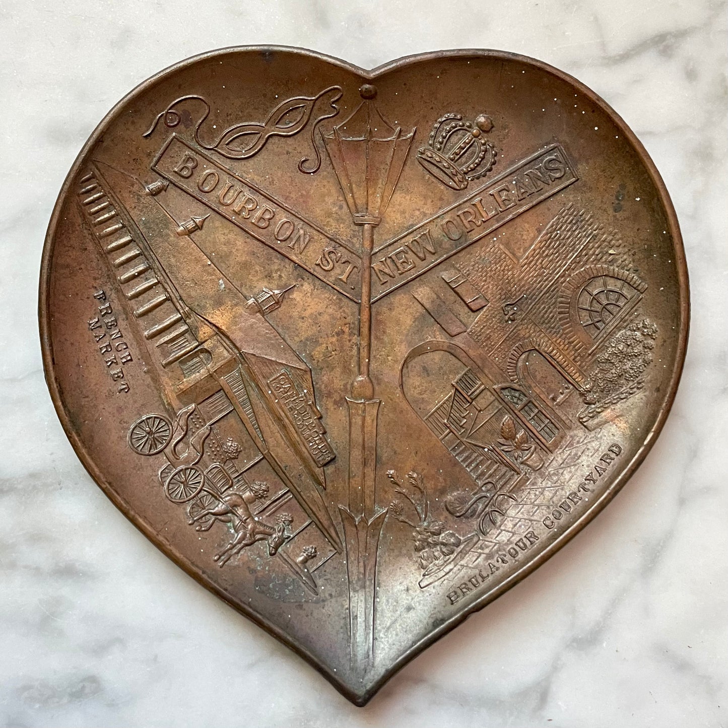 Vintage New Orleans Souvenir Pin Dish