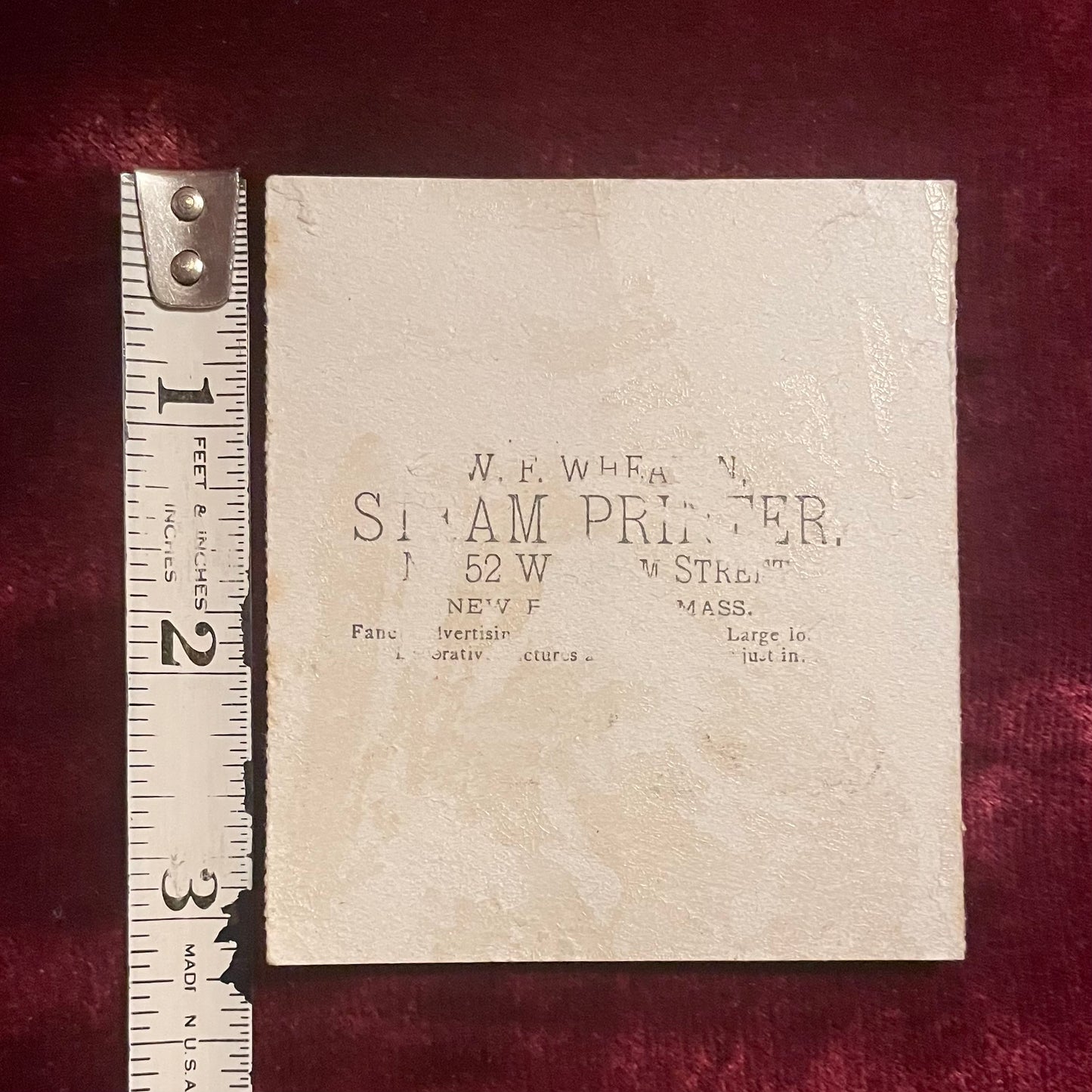 Victorian Sapphic Trade Card