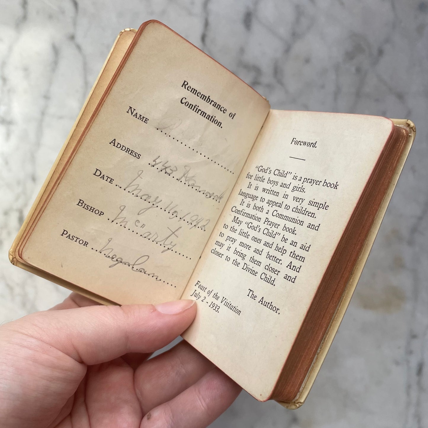Vintage Celluloid Prayer Book