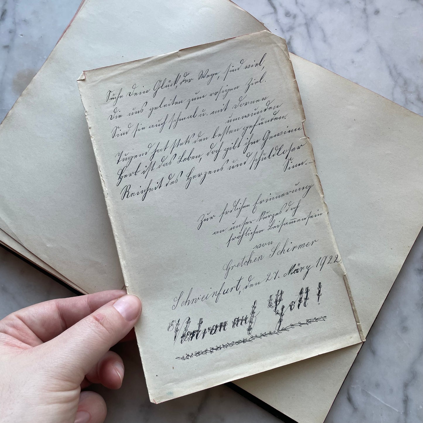 Antique WWI German Scrap Album | 1918