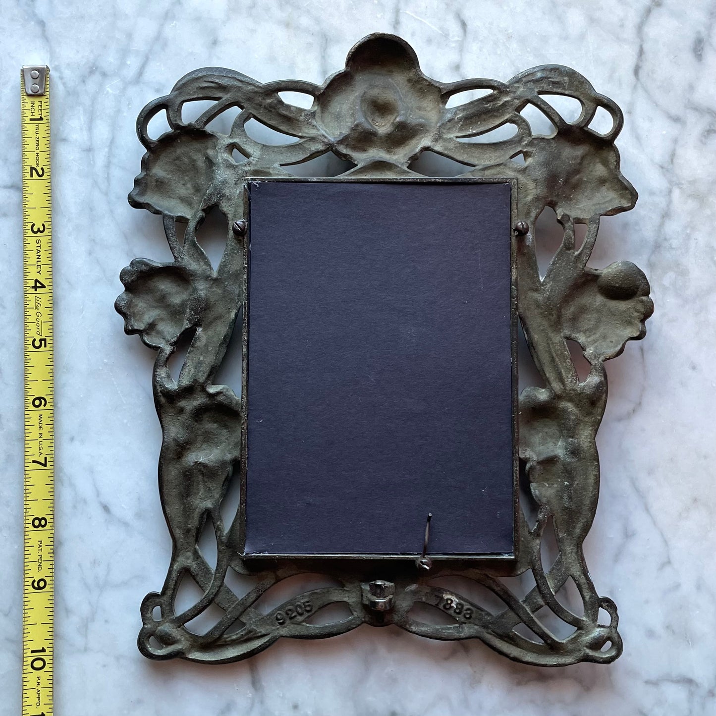 Art Noveau Poppy Frame with Astarte Engraving