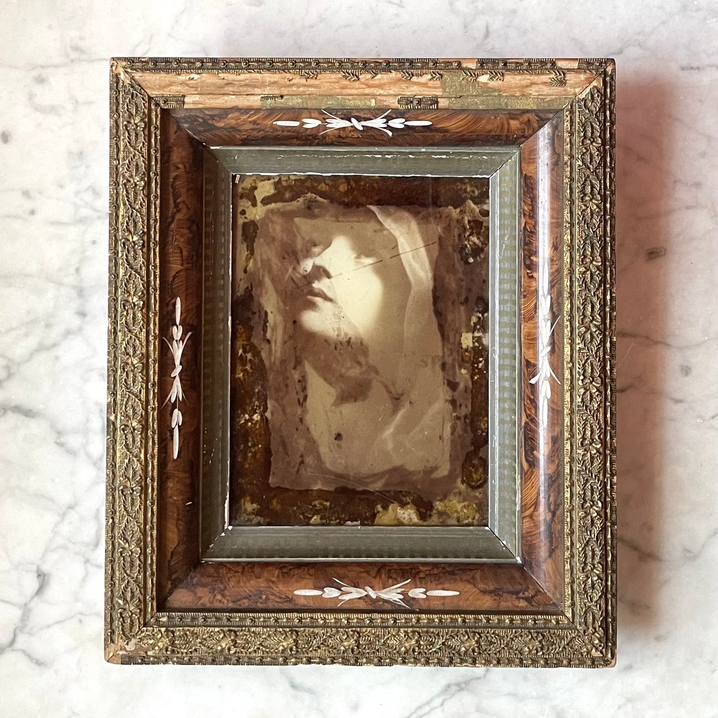 Victorian Mater Dolorosa by Guido Reni on Glass