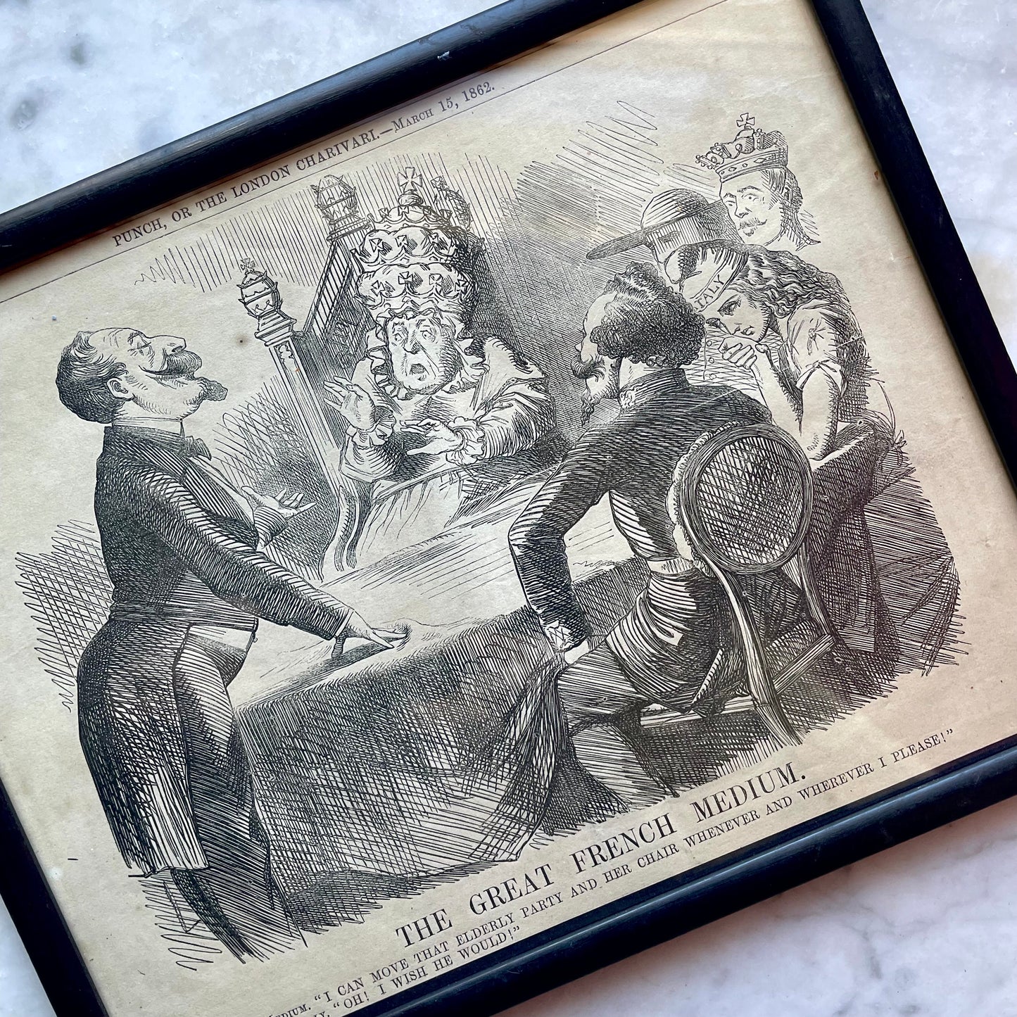 Victorian Spiritualism Cartoon | The Great French Medium