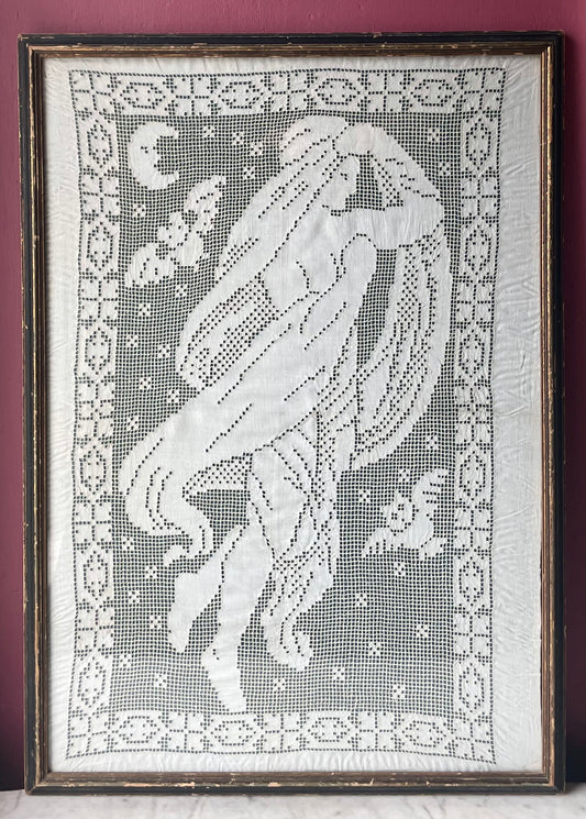 Queen of the Night | Edwardian White Work Panel