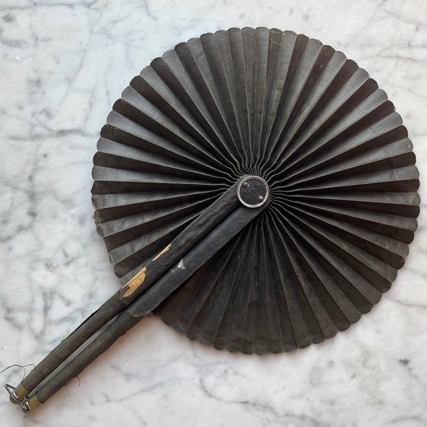 Victorian Mourning Cockade Fan