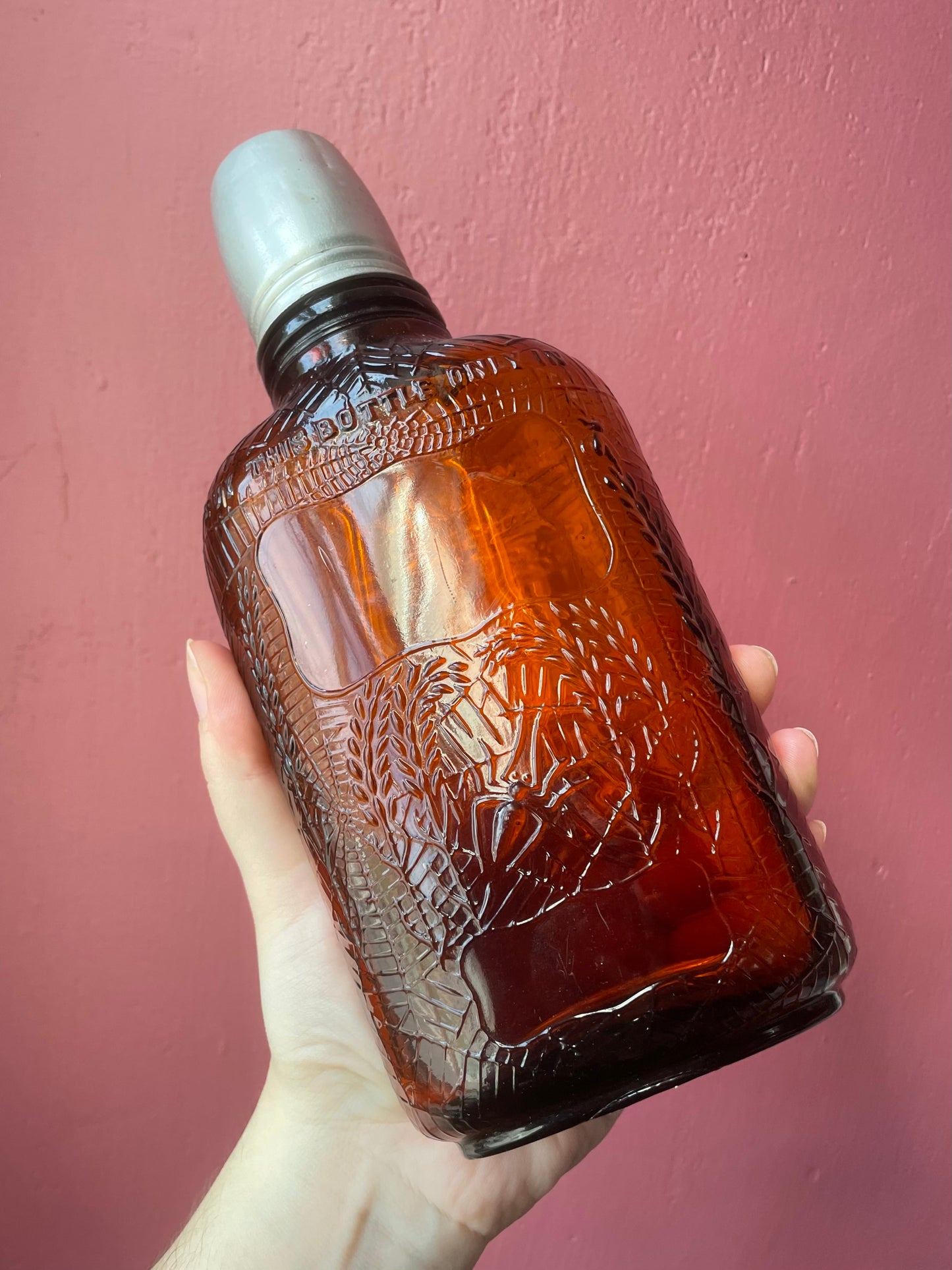 Antique Spider Web Whiskey Bottle | Four Roses