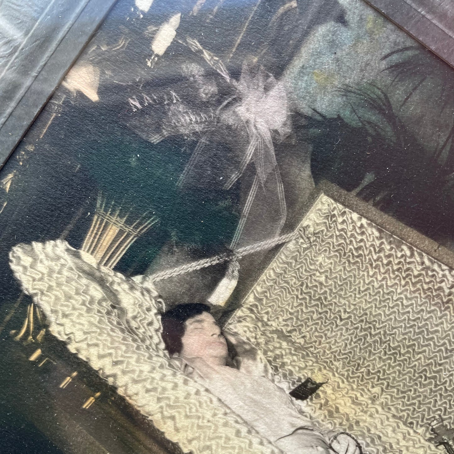 Antique Post Mortem Photo | Woman in Her Casket