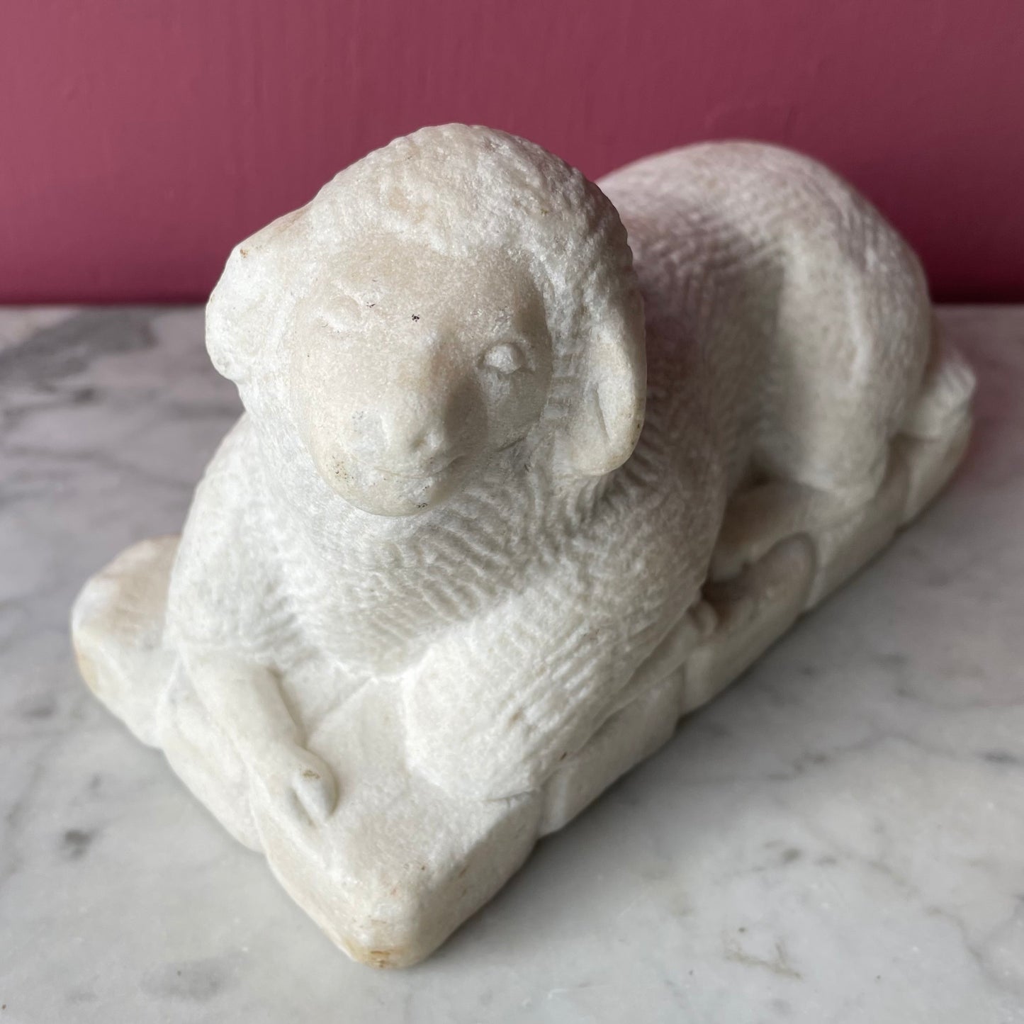 Antique Marble Lamb