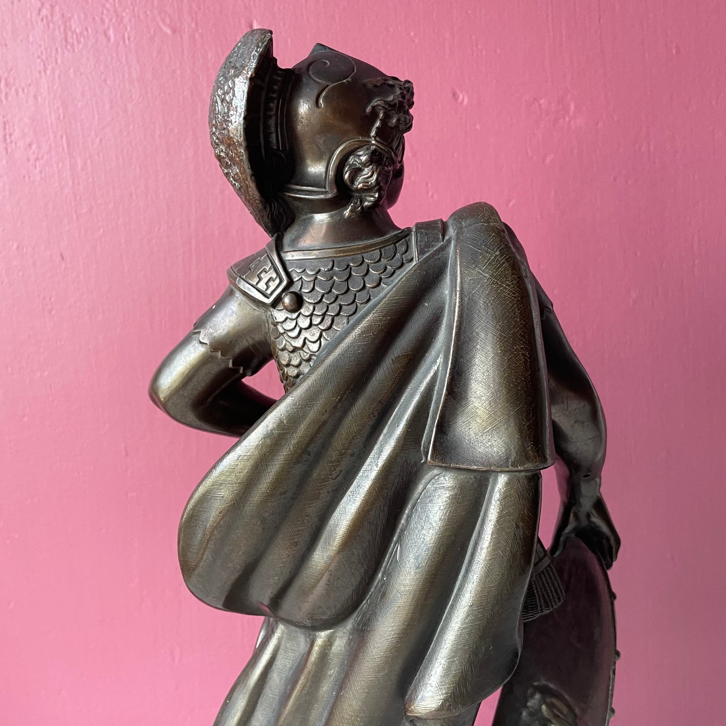 Victorian Cast Metal Warrior Figure