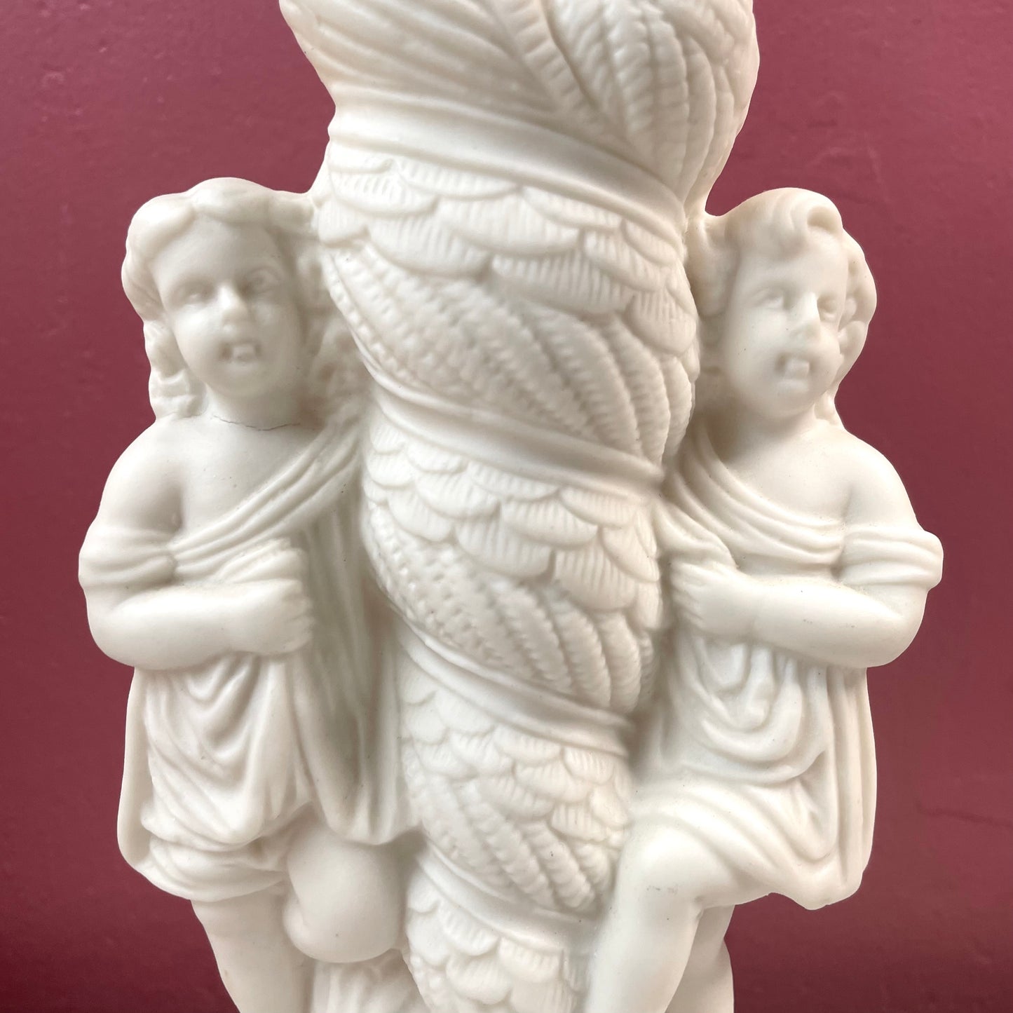 Victorian Parian Seashell Vase