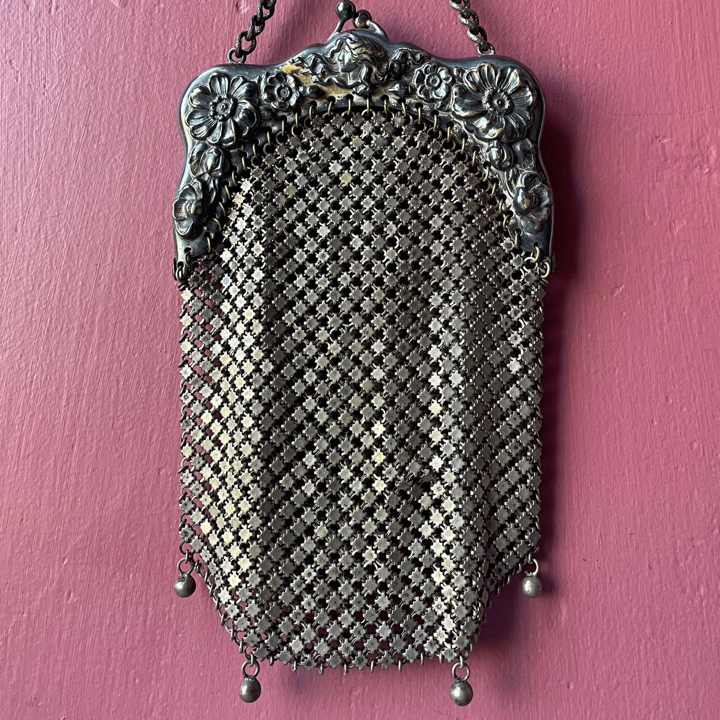 Antique Art Nouveau Mesh Purse