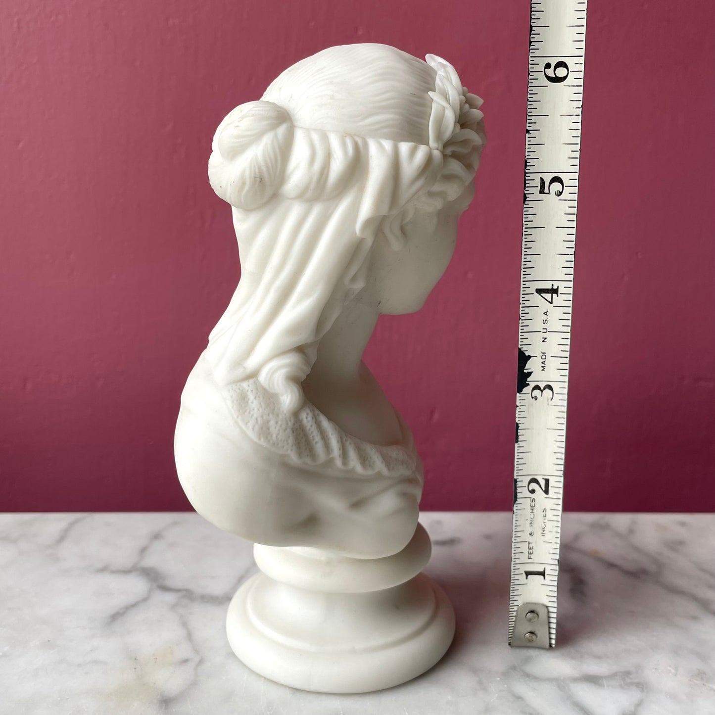 Miniature Victorian Parian Bust