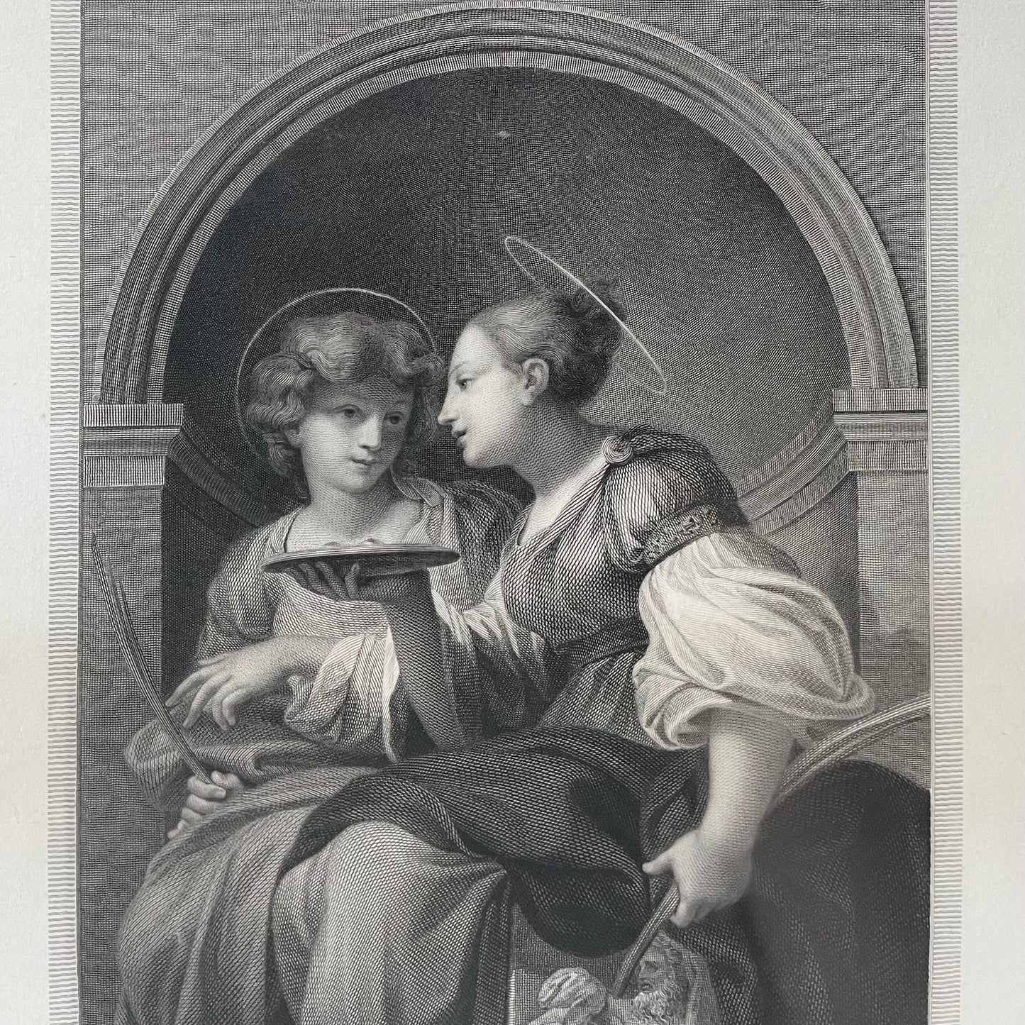 Saint Lucy & Saint Apollonia | Victorian Print