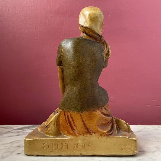 Joan of Arc at Prayer Chalkware Statue | New Art Wares