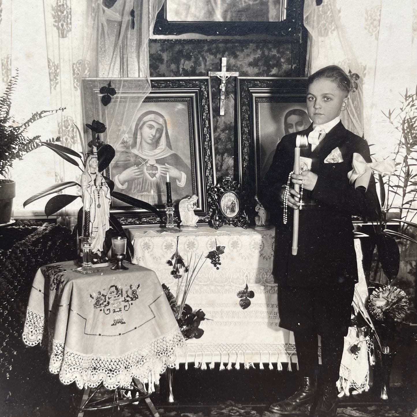 Antique First Communion Portrait