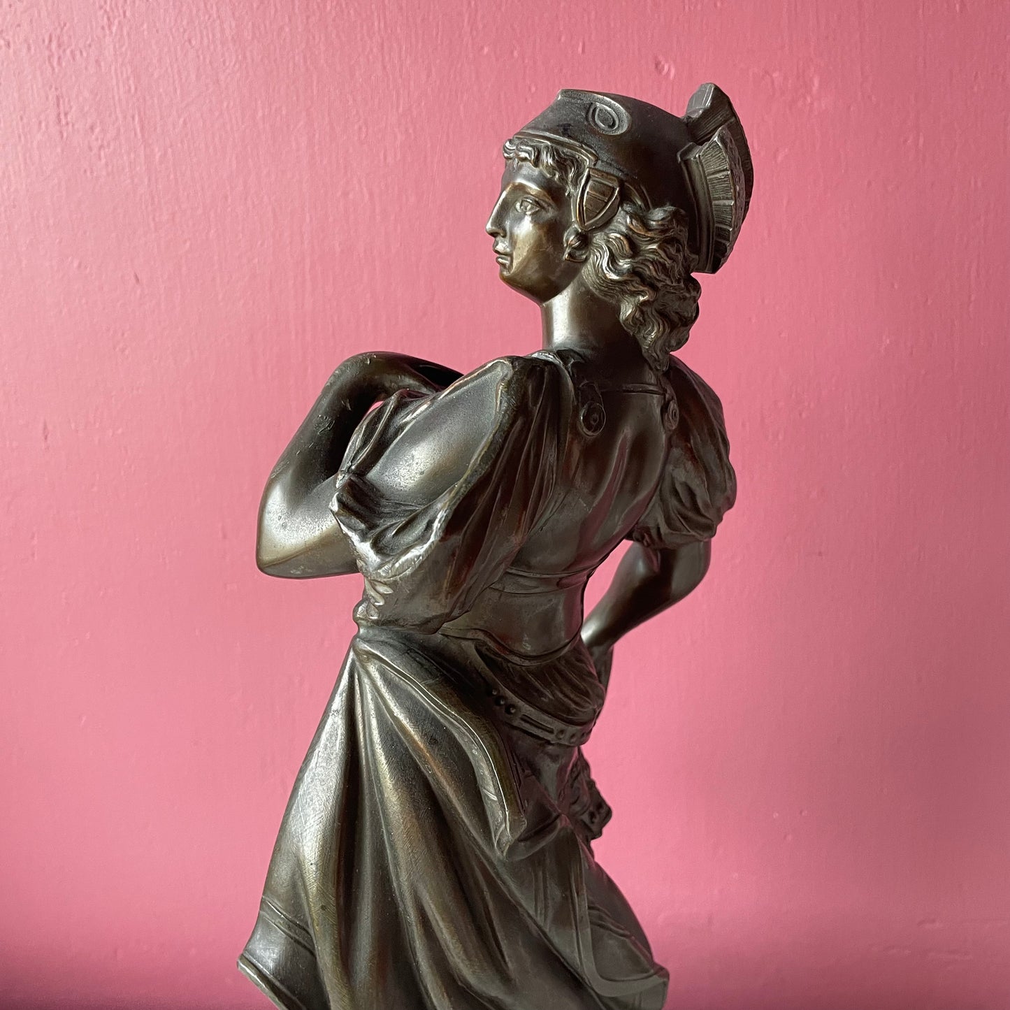 Victorian Cast Metal Classical Warrior
