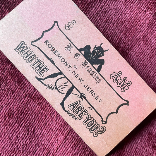 Antique Devi Calling Card