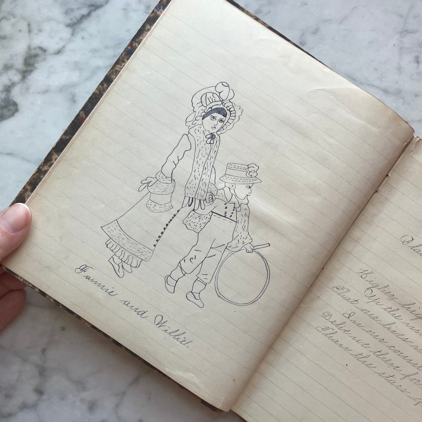 Victorian Schoolgirl’s Notebook | Biographical Sketches of Notable Men & Women |1889