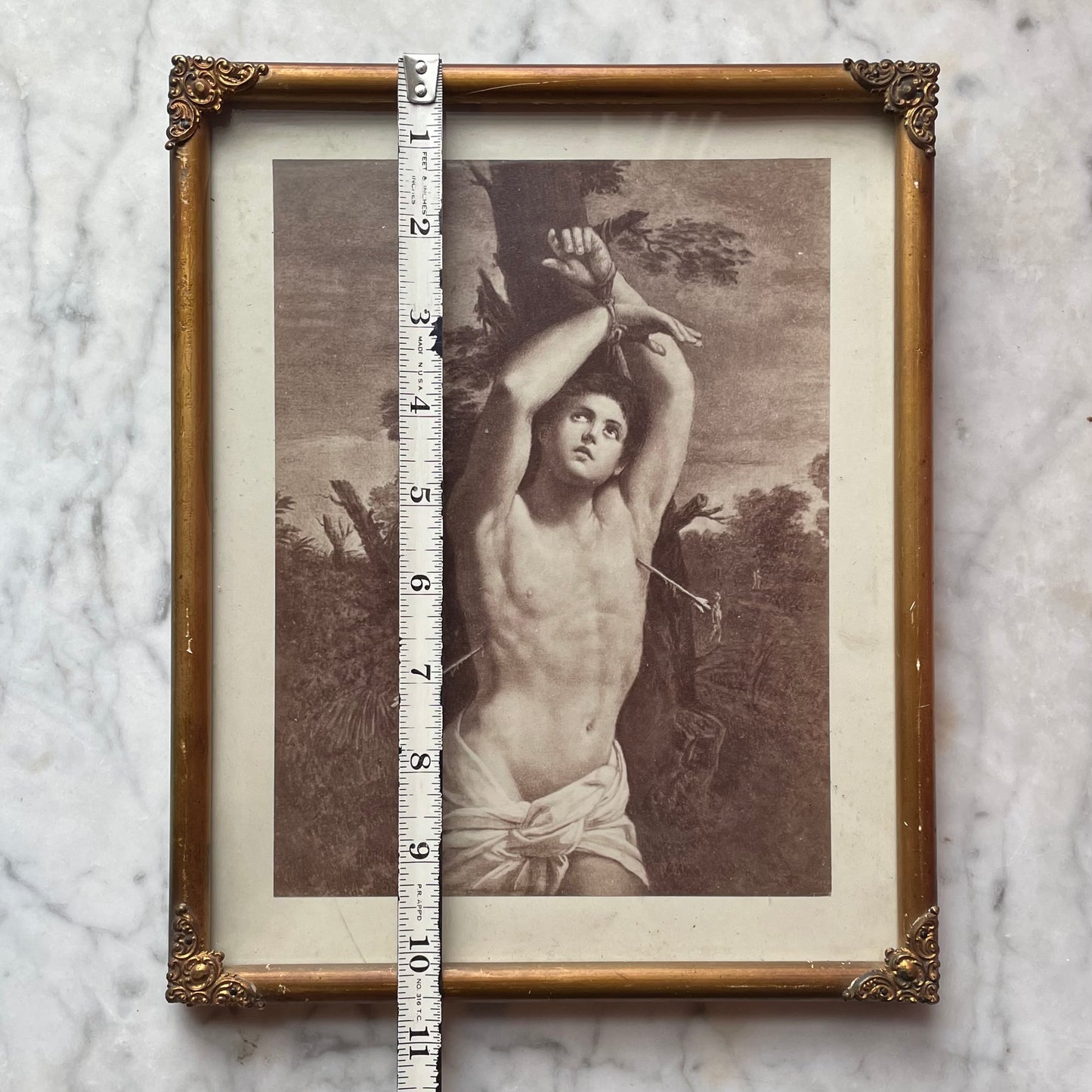 Guido Reni’s Saint Sebastian | Antique Framed Print